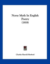 cover of the book Norse Myth In English Poetry (1919)