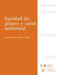 cover of the book Equidad de genero y salud ambiental