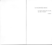 cover of the book PLACER DEL TEXTO, EL - LA LECCION INAUGURAL