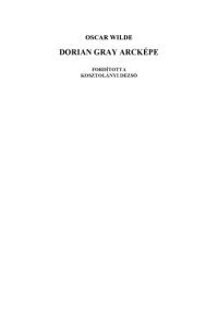 cover of the book Dorian Gray arcképe