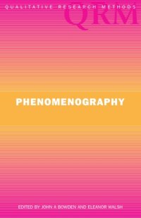 cover of the book Phenomenography