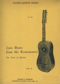 cover of the book Lute musIc from the Renaissance, for lute or guitar, vol.2