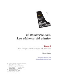 cover of the book El mundo pre-inka: Los abismos del cóndor vol I