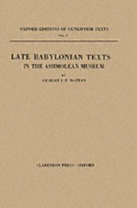 cover of the book Late Babylonian Texts in the Ashmolean Museum (Oxford Editions of Cuneiform Texts)