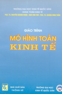 cover of the book Giáo trình mô hình toán kinh tế