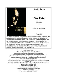 cover of the book Der Pate