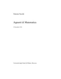 cover of the book Appunti di matematica