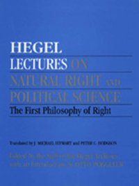 cover of the book Lectures on Natural Right and Political Science: The First Philosophy of Right