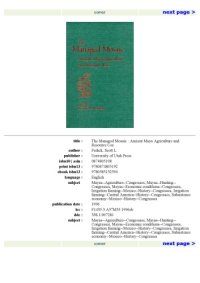 cover of the book The Managed Mosaic: Ancient Maya Agriculture and Resource Use