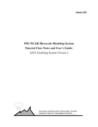 cover of the book PSU NCAR Mesoscale Modeling System Tutorial Class Notes and User’s Guide: MM5 Modeling System Version 3