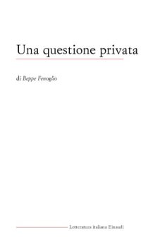 cover of the book Una questione privata