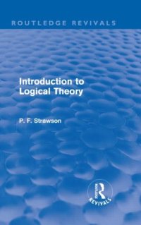 cover of the book Introduction to Logical Theory (Routledge Revivals)