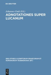 cover of the book Adnotationes super Lucanum