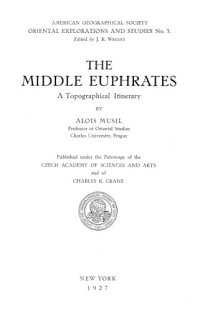 cover of the book The Middle Euphrates: A Topographical Itinerary