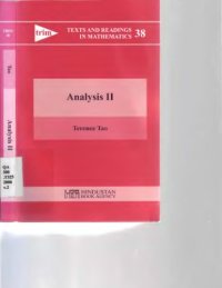 cover of the book Analysis II (Texts and Readings in Mathematics)