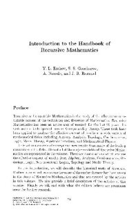 cover of the book Handbook of Recursive Mathematics. Volume 1: Recursive Model Theory