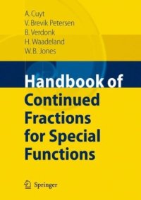 cover of the book Handbook of Continued Fractions for Special Functions