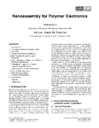 cover of the book Nanoassembly for Polymer Electronics