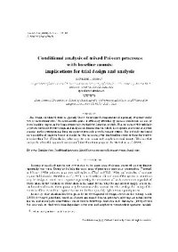 cover of the book Conditional analysis of mixed Poisson processes with baseline counts: implications for trial design and analysis