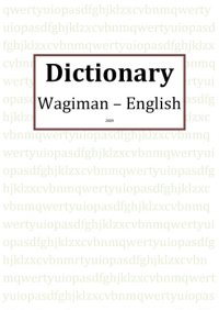 cover of the book Dictionary Wagiman-English