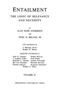 cover of the book Entailment: The Logic of Relevance and Necessity, Vol. 2