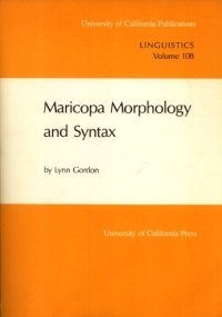 cover of the book Maricopa Morphology and Syntax