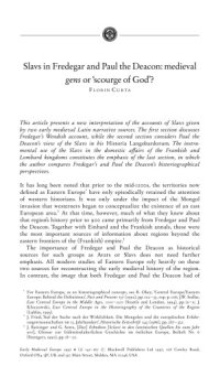 cover of the book Slavs in Fredegar and Paul the Deacon: medieval gens or  scourge of God'?