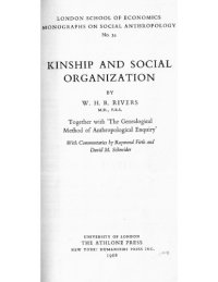 cover of the book Kinship and Social Organization (London School of Economics Monographs on Social Anthropology No. 34)