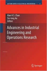 cover of the book Advances in Industrial Engineering and Operations Research (Lecture Notes Electrical Engineering) (Lecture Notes in Electrical Engineering)