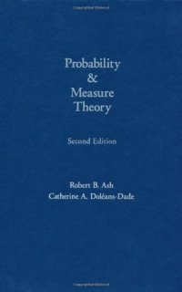 cover of the book Probability and measure theory