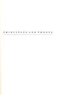 cover of the book Principles and Proofs