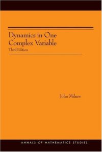 cover of the book Dynamics in one complex variable, Third Edition