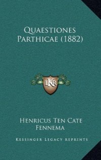 cover of the book Quaestiones Parthicae