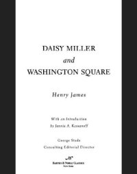 cover of the book Daisy Miller and Washington Square (Barnes & Noble Classics Series)   