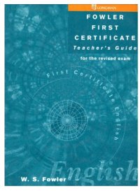 cover of the book First Certificate English Course: Teacher's Book (FCE)