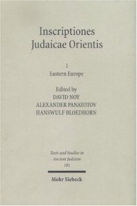 cover of the book Inscriptiones Judaicae Orientis. Band I: Eastern Europe