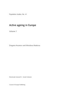 cover of the book Active Ageing in Europe Volume 1 (Population Studies) (Vol 41)