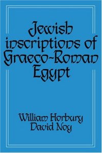 cover of the book Jewish Inscriptions of Graeco-Roman Egypt