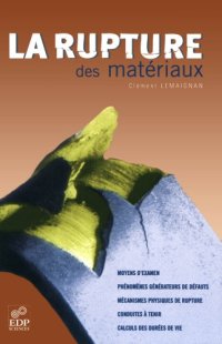 cover of the book La rupture des matériaux