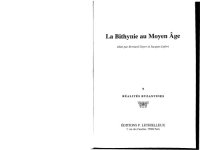 cover of the book La Bithynie au Moyen Age