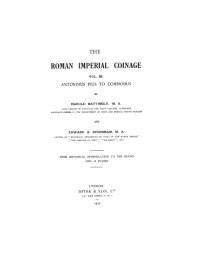 cover of the book Roman Imperial Coinage, Volume III: Antoninus Pius to Commodus