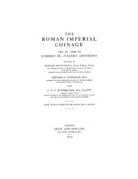 cover of the book Roman Imperial Coinage, Volume IV, Part III: Gordian III to Uranius Antonius