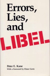 cover of the book Errors, Lies, and Libel