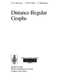 cover of the book Distance Regular Graphs