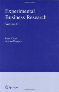 cover of the book Experimental Business Research: Volume III: Marketing, Accounting and Cognitive Perspectives