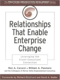 cover of the book Relationships That Enable Enterprise Change: Leveraging the Client-Consultant Connection (J-B O-D (Organizational Development))