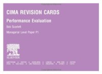 cover of the book CIMA Revision Cards: Performance Evaluation (CIMA Revision Cards)