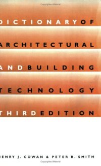 cover of the book Dictionary of Architectural and Building Technology (Dictionary)