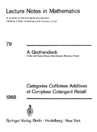 cover of the book Categories Cofibrees Additives et Complexe Cotangent Relatif