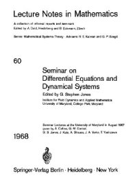 cover of the book Seminar on Differential Equations and Dynamical Systems